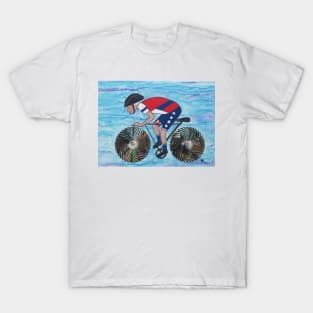 Bicycle Race by Harriette Knight T-Shirt